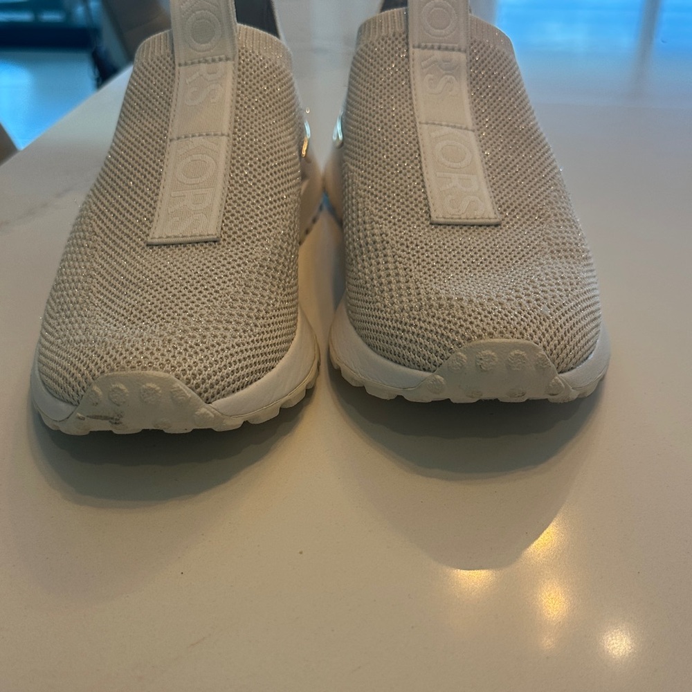 Michael Kors women’s Beige Slip-On Sneakers - Picture 4 of 10